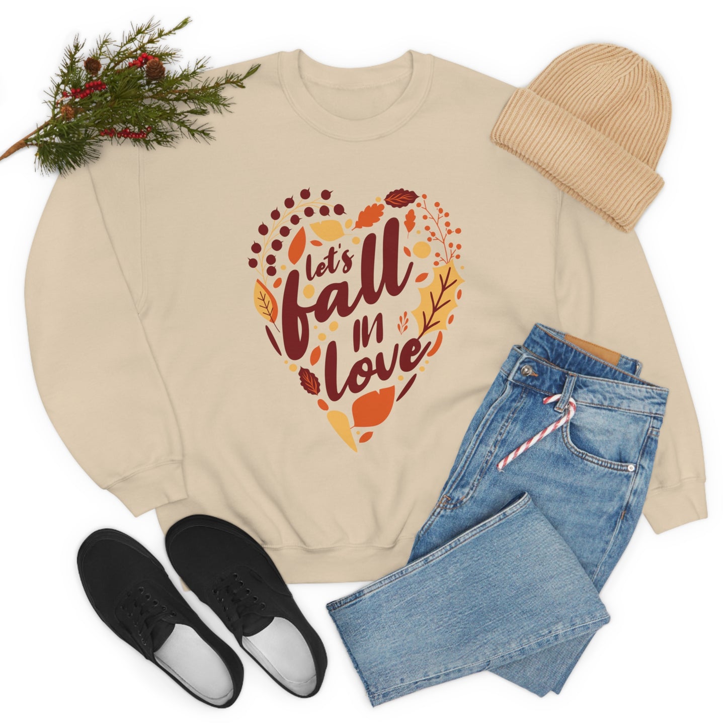 Let's Fall In Love Crewneck Sweatshirt