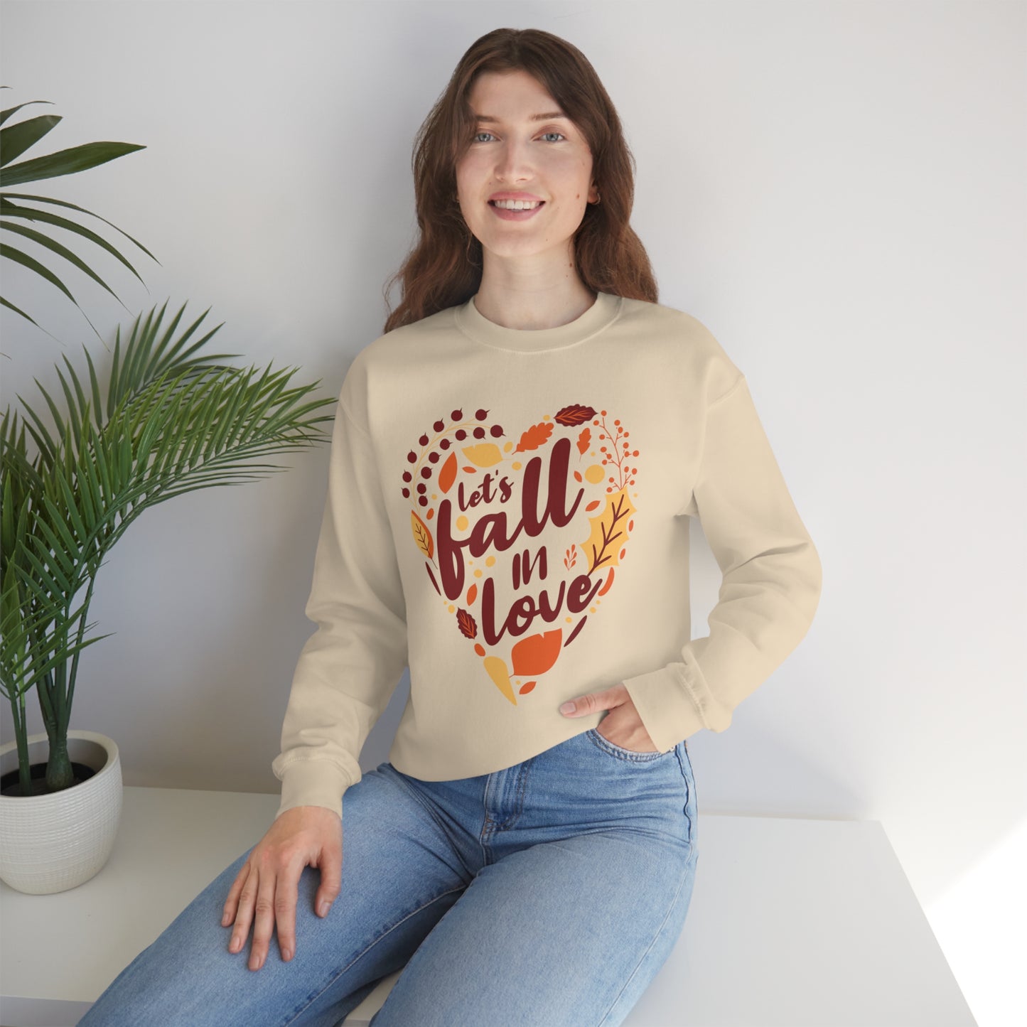 Let's Fall In Love Crewneck Sweatshirt