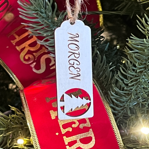 Wooden Personalized Christmas Gift Tags