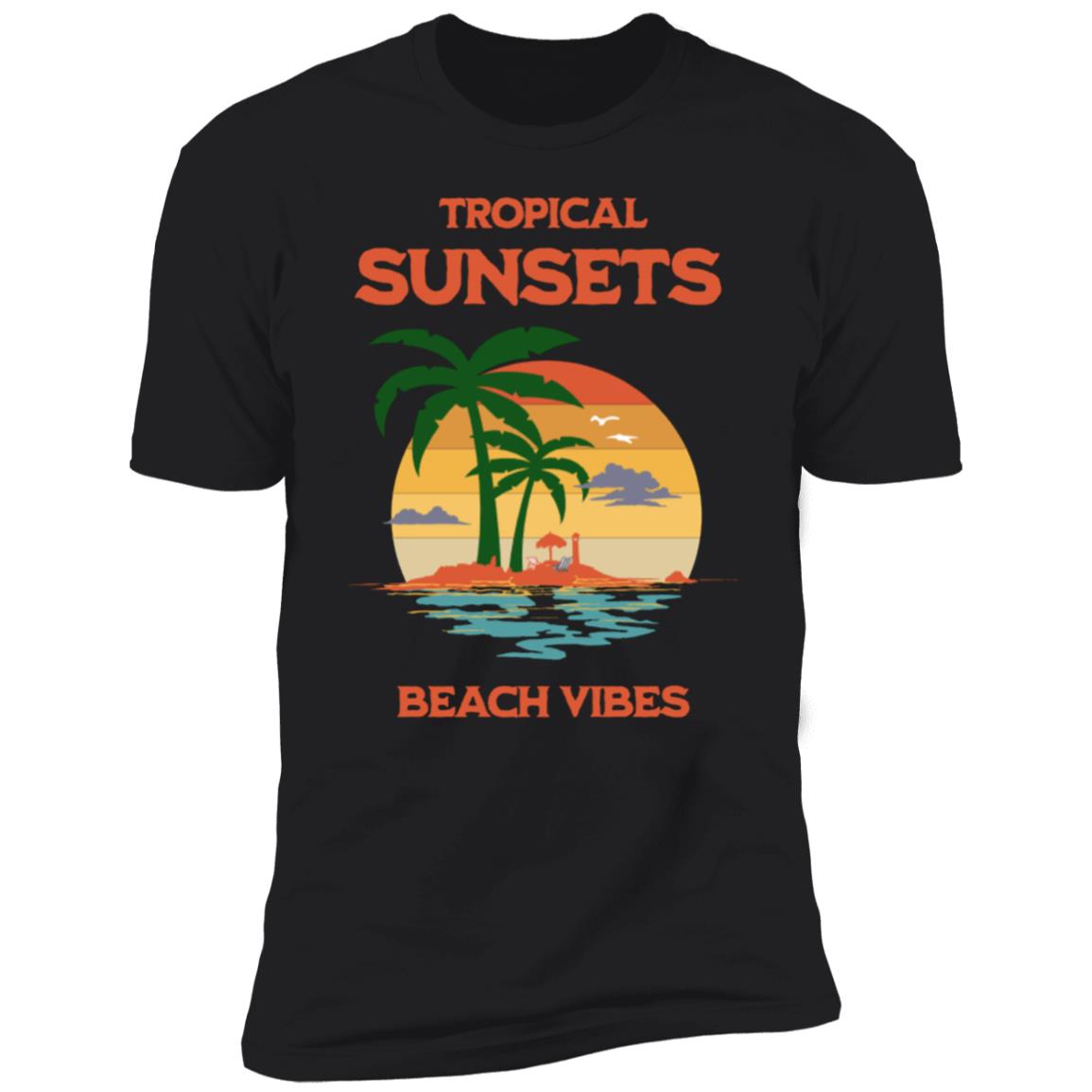 Tropical Sunset Beach Vibes T-Shirt