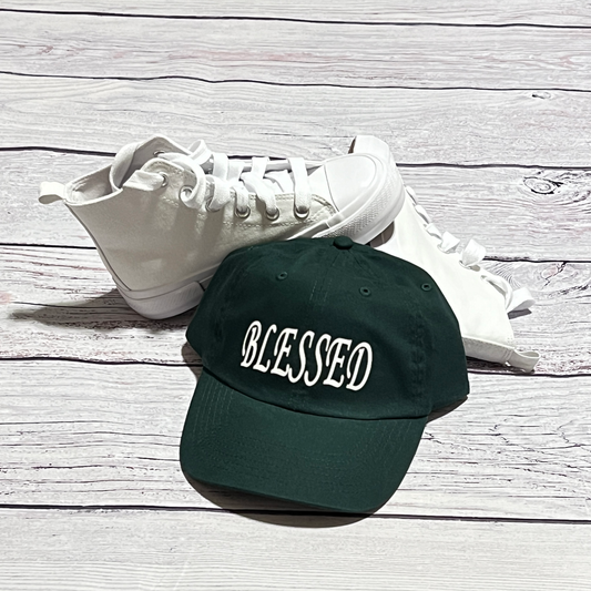 Blessed Adjustable Green Hat