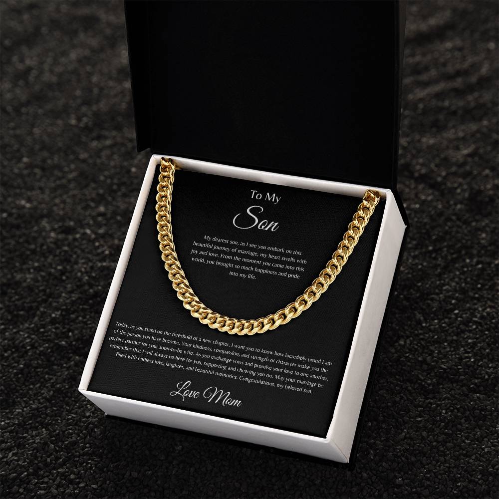 To My Son | Cuban Link Chain Necklace