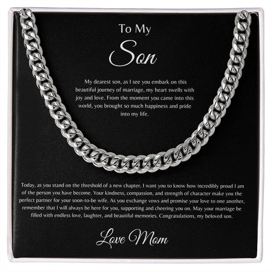 To My Son | Cuban Link Chain Necklace