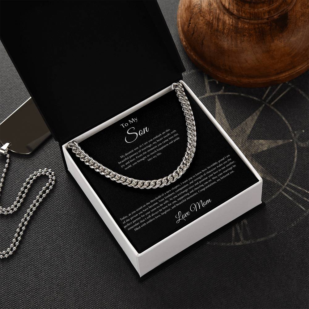 To My Son | Cuban Link Chain Necklace