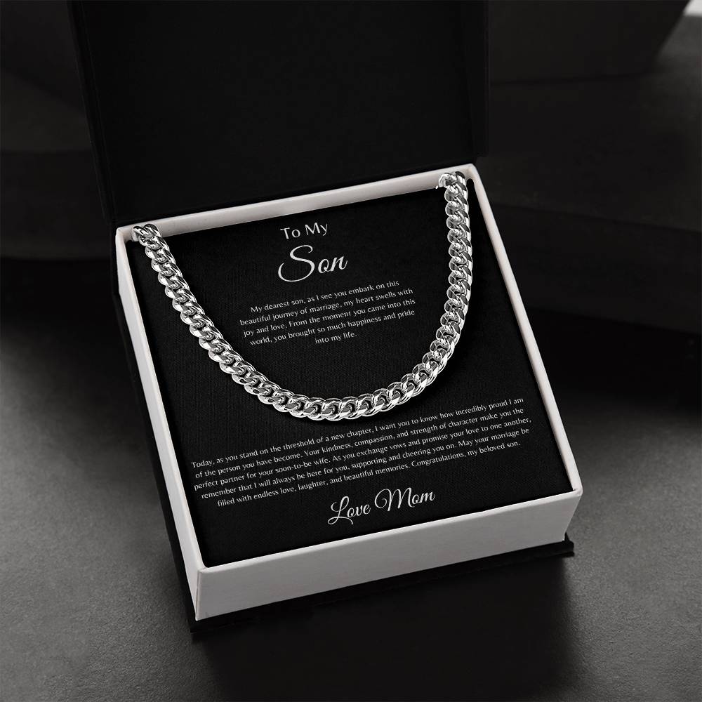 To My Son | Cuban Link Chain Necklace