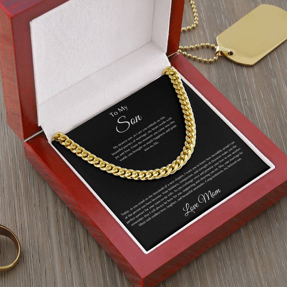 To My Son | Cuban Link Chain Necklace