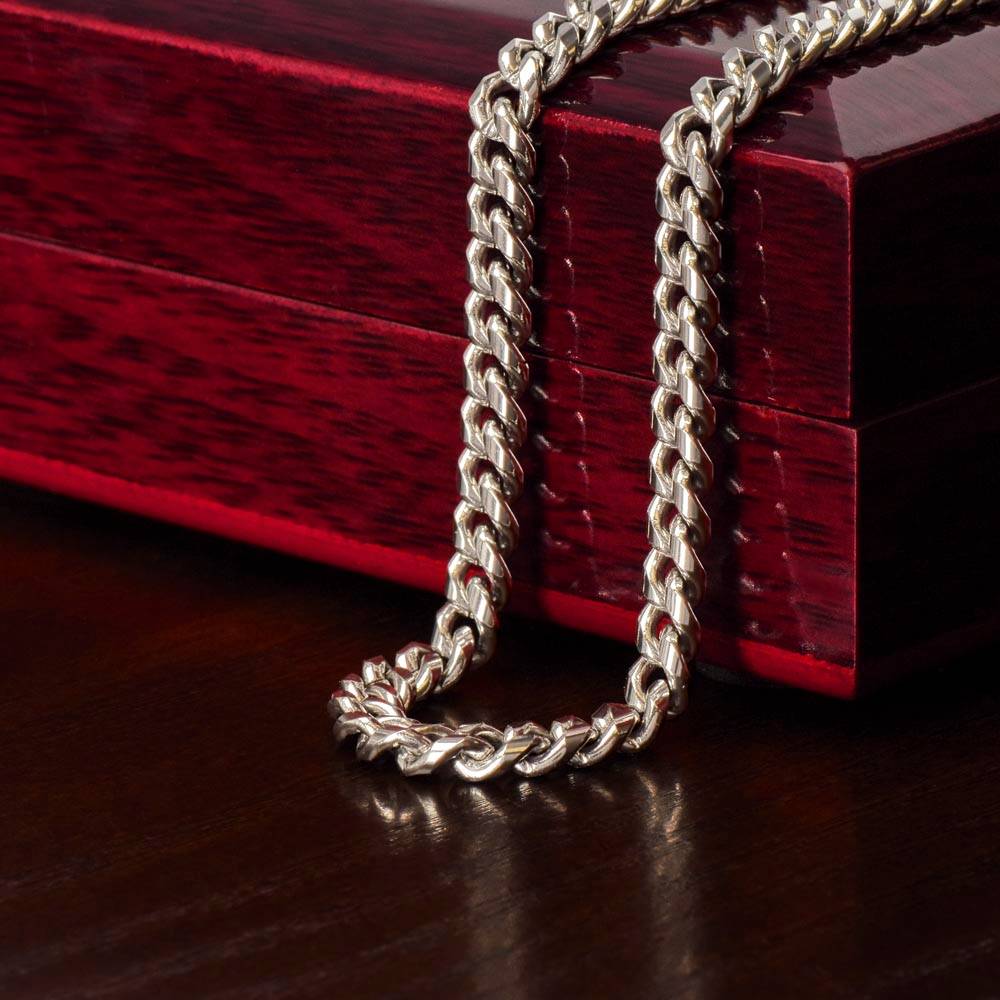 To My Son- Confident-Cuban Link Chain